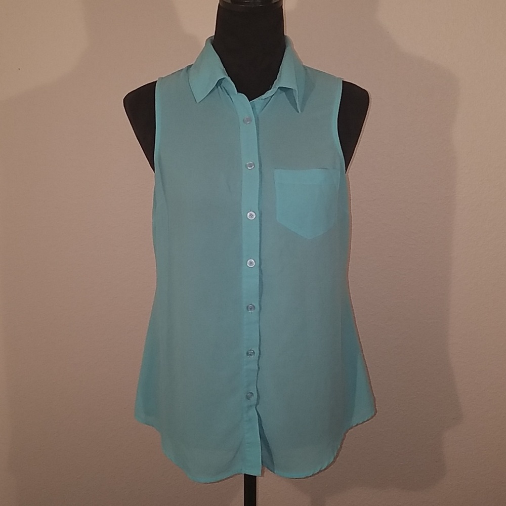 Blue tank top